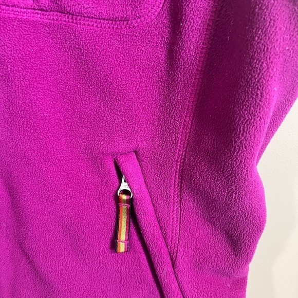 Eddie Bauer Women’s Fleece Vest Jacket Hooded, Full Zip, Size Medium Hiking Y2K - Picture 8 of 11